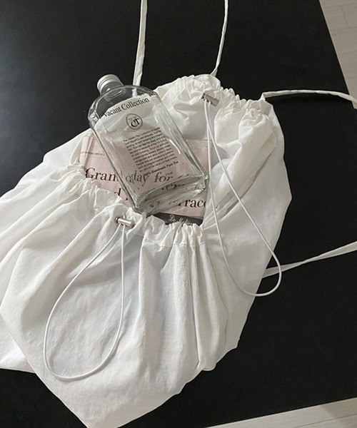 セール】【SETUP7】ドロストシャーリング巾着バックパック KNF