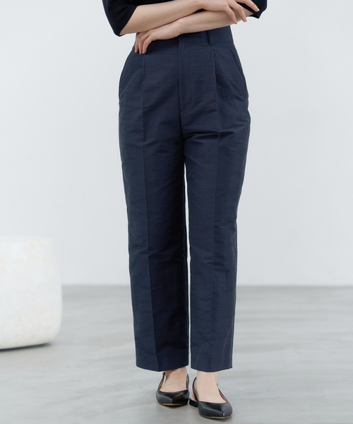 IENA（イエナ）の「＆NAVY etique デザインクロップドパンツ