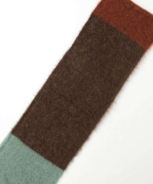 YOKE（ヨーク）の「YOKE/ヨーク/Mohair Border Long Stole（ストール