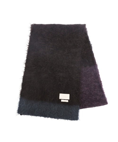 YOKE（ヨーク）の「YOKE/ヨーク/Mohair Border Long Stole（ストール