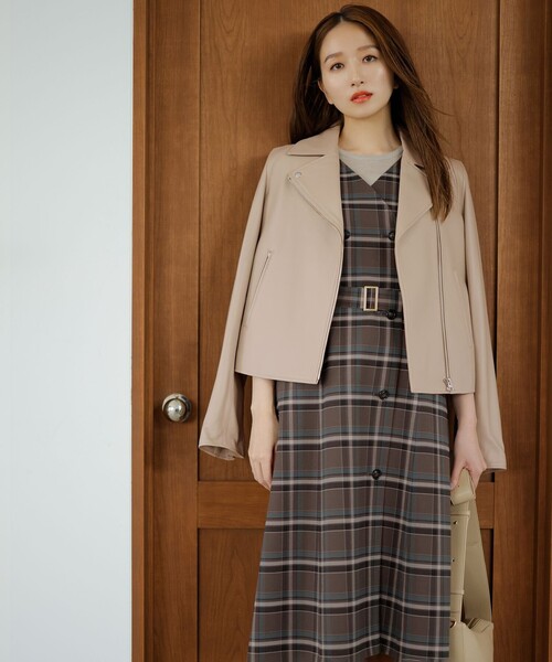 ラムレザー ライダース ジャケット（ライダースジャケット）｜23区 S