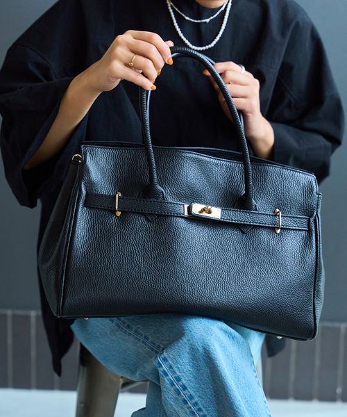 AULENTTI/オウレンティ】レザートートWITHベルト（ショルダーバッグ