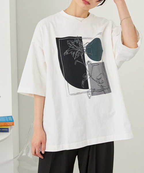 アートグラフィックデザインオーバーサイズ半袖Tシャツ（Tシャツ