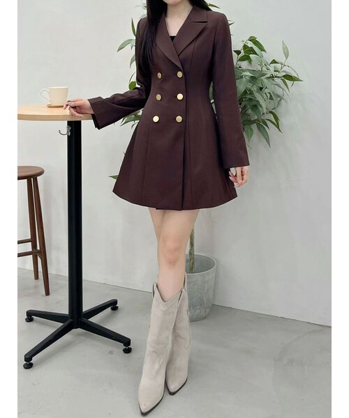 セール】2WAYフィットアンドフレアジャケットワンピース（ワンピース
