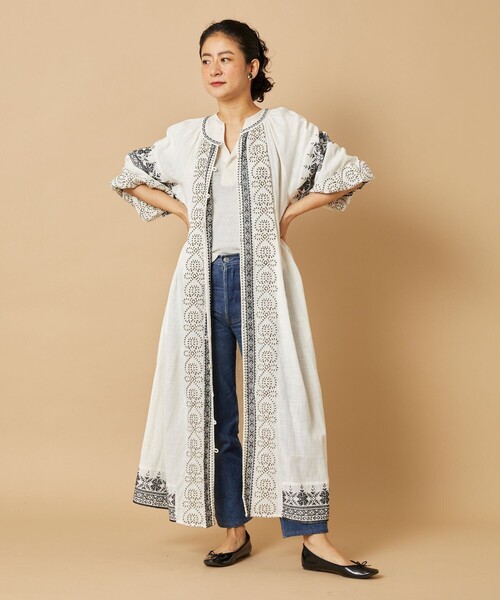 Freada（フリーダ）の「Freada/フリーダ インドコード刺繍ワンピース