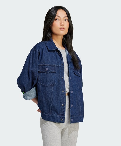 adidas（アディダス）の「adidas × KSENIASCHNAIDER デニムジャケット