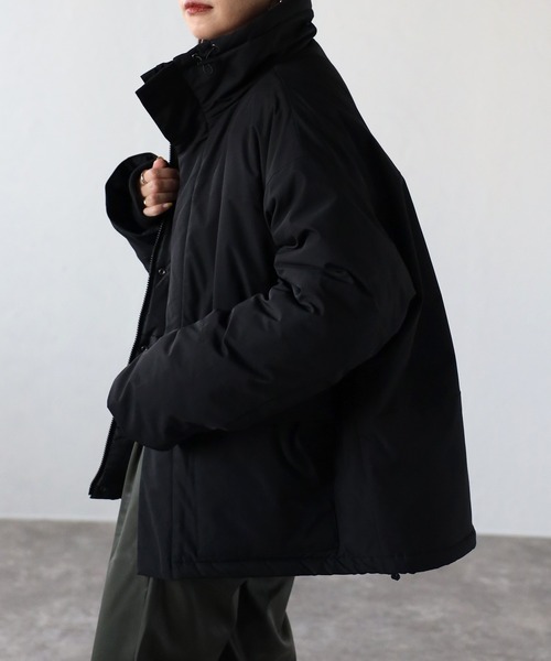 セール】【防寒性抜群】中綿 スタンドネック オーバーサイズ アウター
