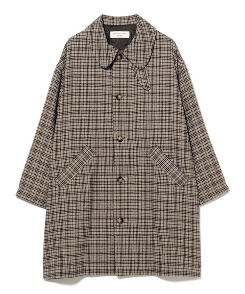 セール】【2/5再値下げ】ガンクラブ チェック コート（ステンカラー