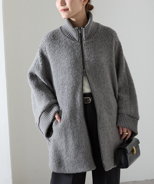 セール】パイルラッセルシャギーZIPコート（その他アウター）｜VERMEIL