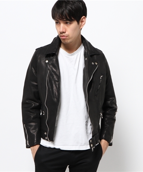 FR2（エフアールツー）の「レザーダブルライダースジャケット