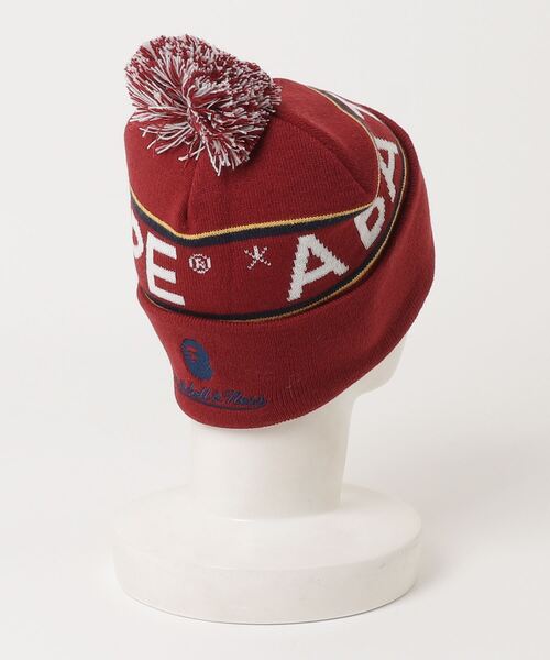 A BATHING APE（アベイシングエイプ）の「BAPE X M&N NHL POM BEANIE M