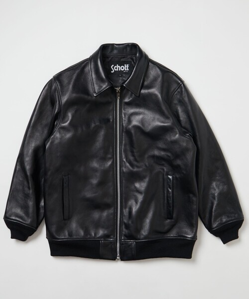 schott（ショット）の「Schott/ショット 別注 ZIP UP BLOUSON/レザー
