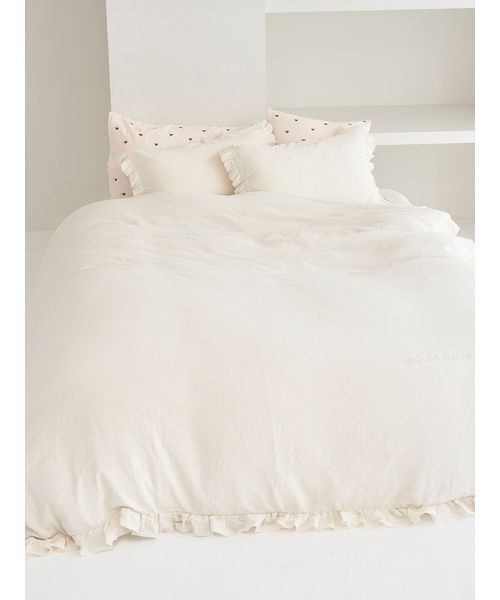 Sleep】ダブルガーゼフリル ピローケース（寝具）｜gelato pique Sleep