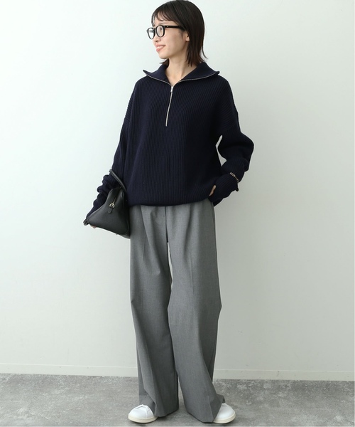 SLOBE IENA（スローブイエナ）の「《追加2》French wool畦ハーフジップ