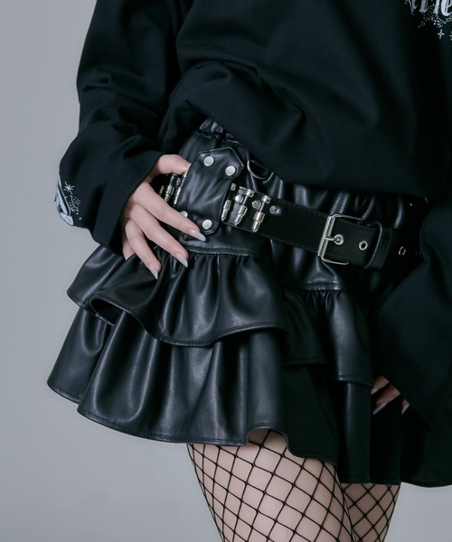 REFLEM/レフレム』弾丸ベルト付きフリルスカート（スカート）｜REFLEM