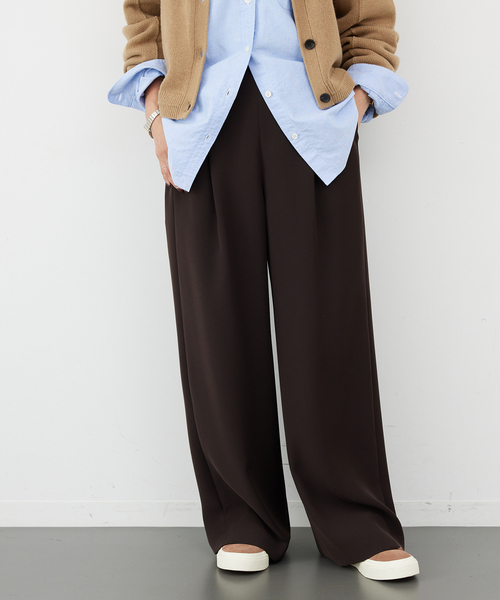 ドゥーズィエムクラス New Zip パンツ ブラウン 38 ドゥーズィエム