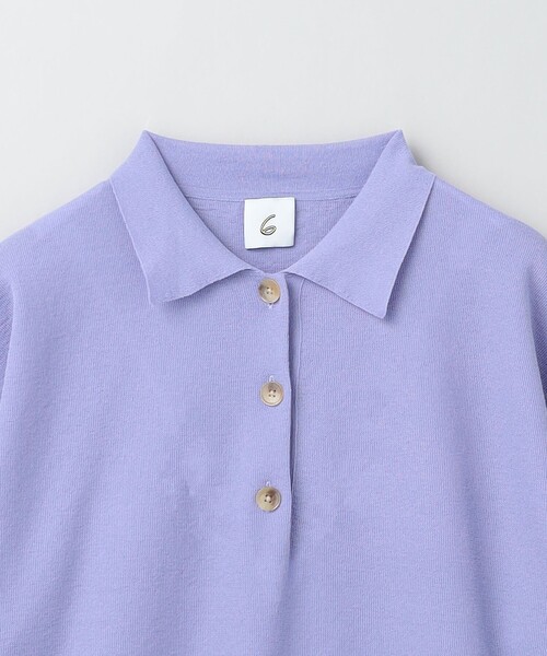 6（ロク）の「＜6(ROKU)＞ポロシャツニット（ニット/セーター）」 - WEAR