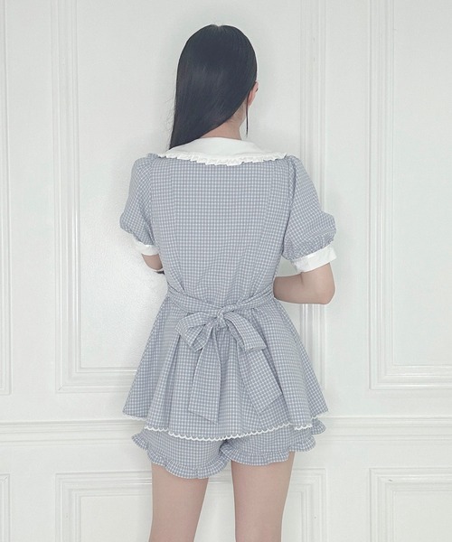 Honey Cinnamon（ハニーシナモン）の「ギンガムチェックセットアップ