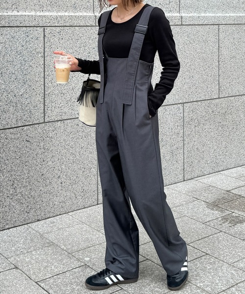 セール】ベルトデザインサロペットパンツ(chiica original