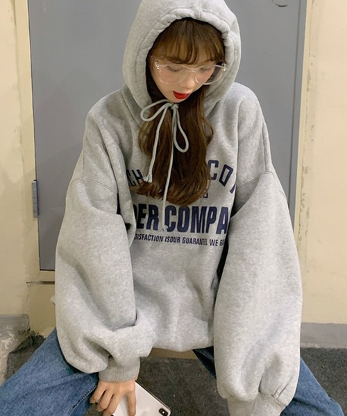 DEVICE（デバイス）の「韓国風 フリース オーバーサイズ カレッジロゴ