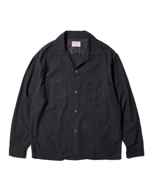 セール】TOWN CRAFT タウンクラフト / 50S BLACK LOOPCOLLAR SHIRT