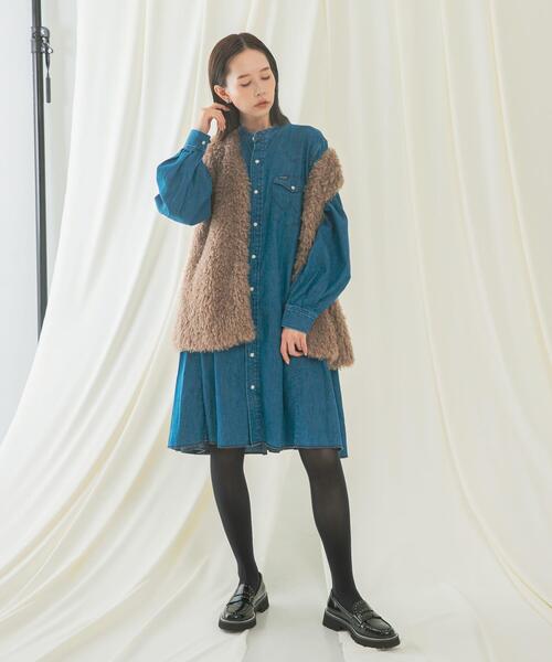 セール】『別注』Wrangler×ROSSO WESTERN MINI DRESS（ワンピース