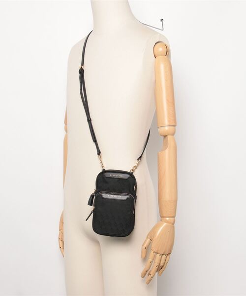 セール】ANYA HINDMARCH AH Logo Nylon in Black アニヤハインドマーチ