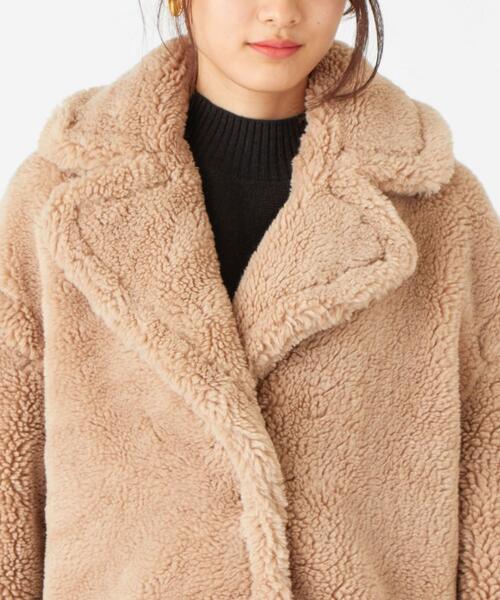 jakke（ジャッキー）の「jakke（ジャッキー）ボア ロングコート