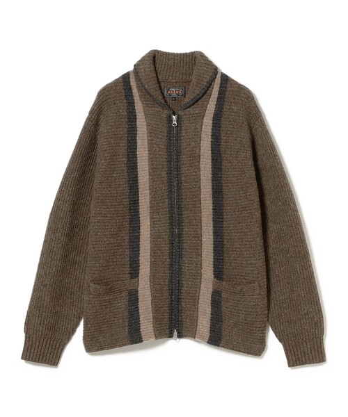 BEAMS PLUS（ビームスプラス）の「ショールカラー フルジップ ニット