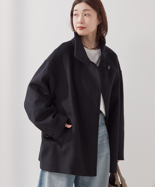 セール】《追加2》MANTECO/TWEEDスタンドショートコート（その他