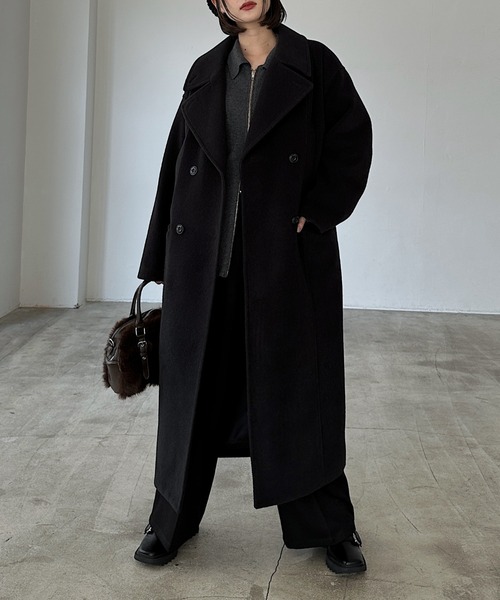 C DIEM LMアルティエリ コート ヘビージャージ ダークブラウン