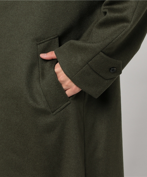 カシミヤロングステンカラーコート（ステンカラーコート）｜sankyo