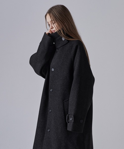 CLEL】Tech Melton Loose Soutien Collar Coat/テックメルトン ルーズ
