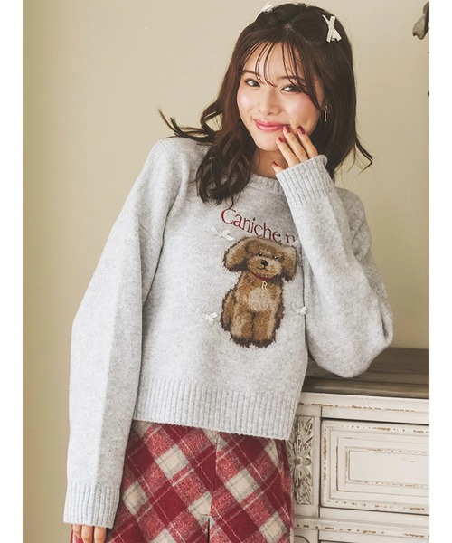 セール】アニマルモチーフニットプルオーバー（ニット/セーター