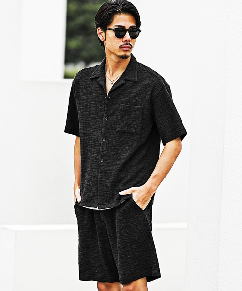 コーデに悩む時間とはおさらば。 オープンカラーシャツ＋ハーフパンツ