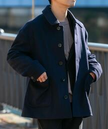 メンズのピーコート（ブルー・ネイビー/青色系）ファッション通販
