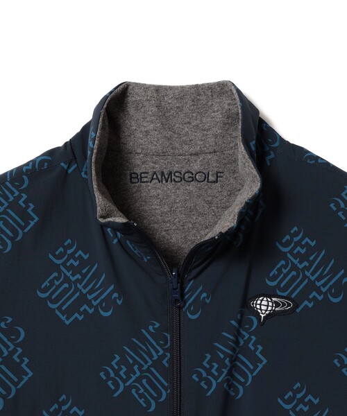 BEAMS GOLF リバーシブル フリース ジップブルゾン BEAMS GOLF