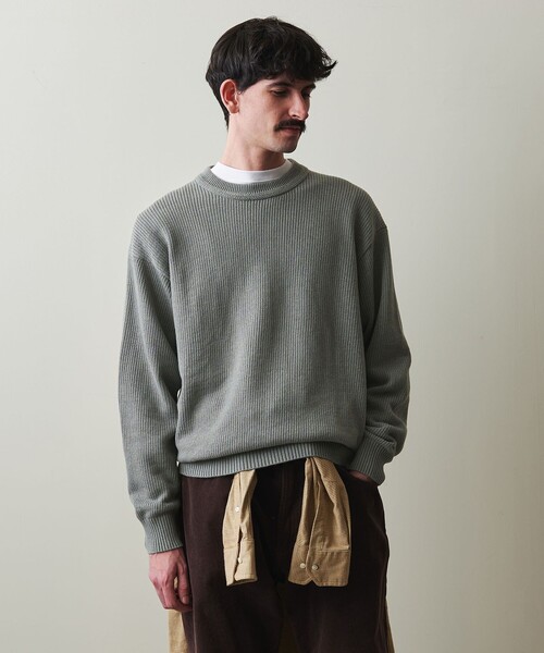 crepuscule × Steven Alan＞ AZE CREW NECK KNIT/ニット（ニット