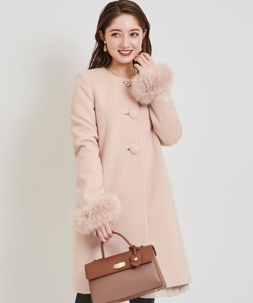 LAISSE PASSE（レッセパッセ）の「【尾州織】ノーカラーコクーンコート