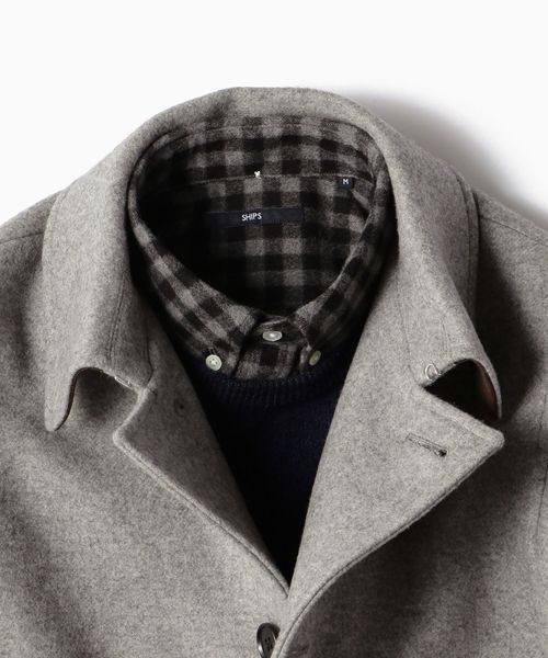 SHIPS（シップス）の「SC: HAMILTON LAMBSWOOL メルトン シングル P