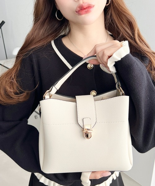 セール】スクエアワンハンドルショルダーバッグ（ハンドバッグ