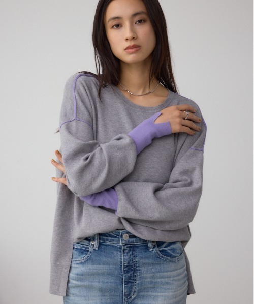セール】バイカラーカフニット（ニット/セーター）｜AZUL BY MOUSSY