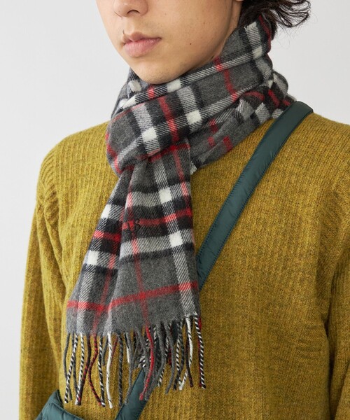 WEB限定/SHIPS別注】John Scott: ワンポイント ロゴ ラムウール