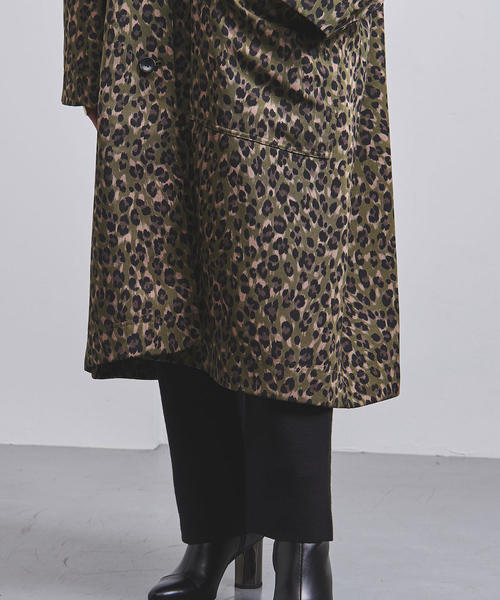 dahl'ia（ダリア）の「＜dahl'ia（ダリア）＞レオパード ビッグコート