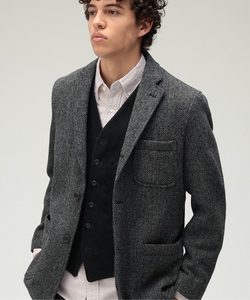 セール】BEAMS PLUS / ハリスツイード 3ボタン ジャケット 24
