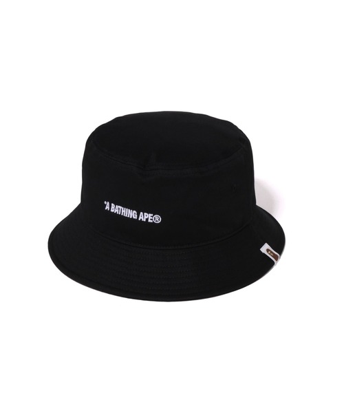 A BATHING APE（アベイシングエイプ）の「LOGO BUCKET HAT（ハット