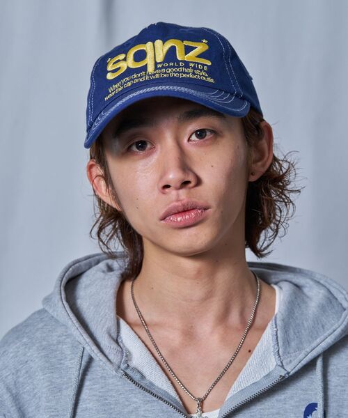 新色追加【sqnz（エスキュンズ）】sqnz logo cap / ロゴ ベースボール