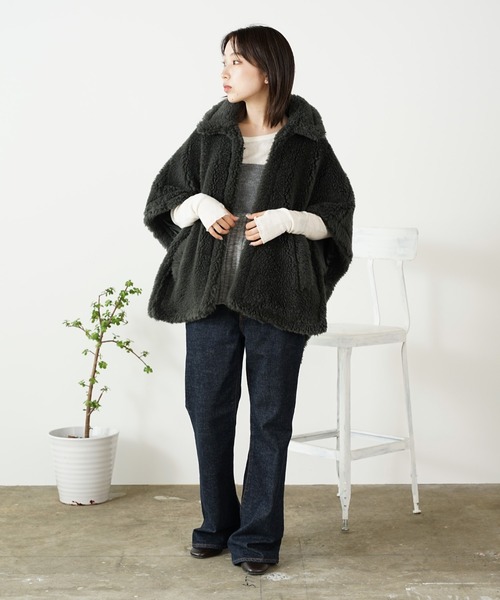 TICCA/ティッカ ウールファーポンチョ（ポンチョ）｜TICCA（ティッカ