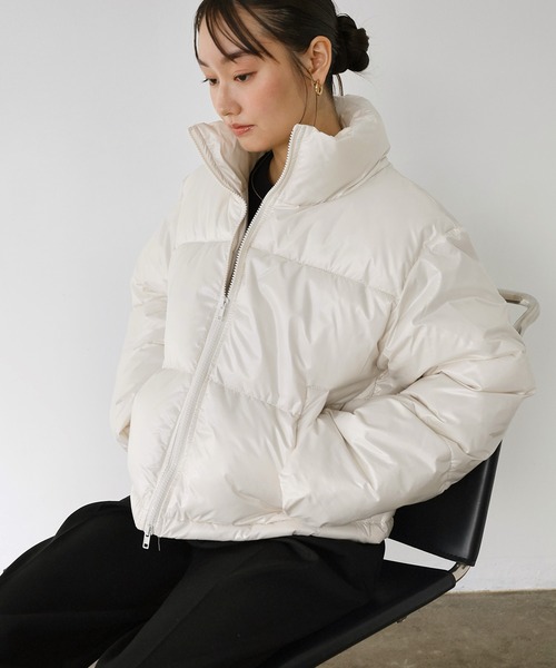 セール】ダブルジップ中綿ダウンジャケット【ナイロン/タフタ