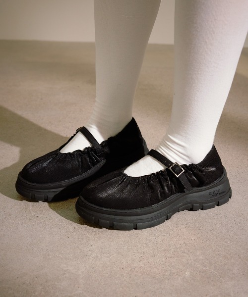 セール】FLATFORM SCRUNCH MARYJANE（バレエシューズ）｜ROCKFISH